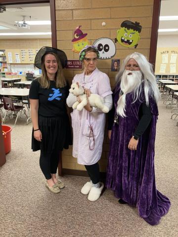 Fourth grade team dressed up for Halloween