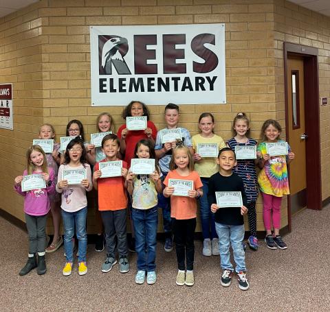 March students of the month, group picture