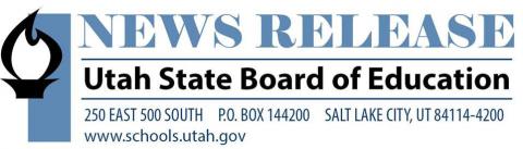 Utah State Board of Education News Release