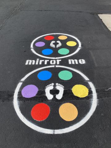 Mirror Me outdoor game finished and painted