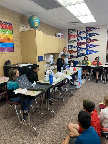 5th Grade students sharing their state reports