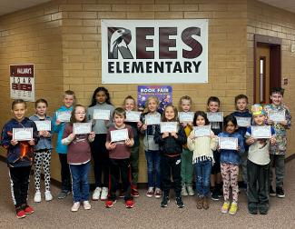 February students of the month, group picture