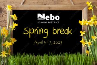 Spring break April 3-7, 2023